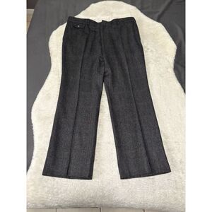 Vintage Lord & Taylor‎ Kensington Men's Wool Straight Black Gray Pants Size 40